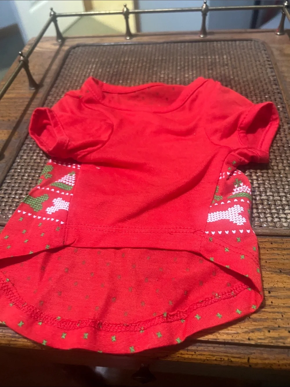 Red 'Santa Paws' Holiday Dog Tee